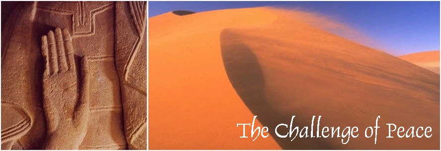 Desert scene sandstorm brewing.